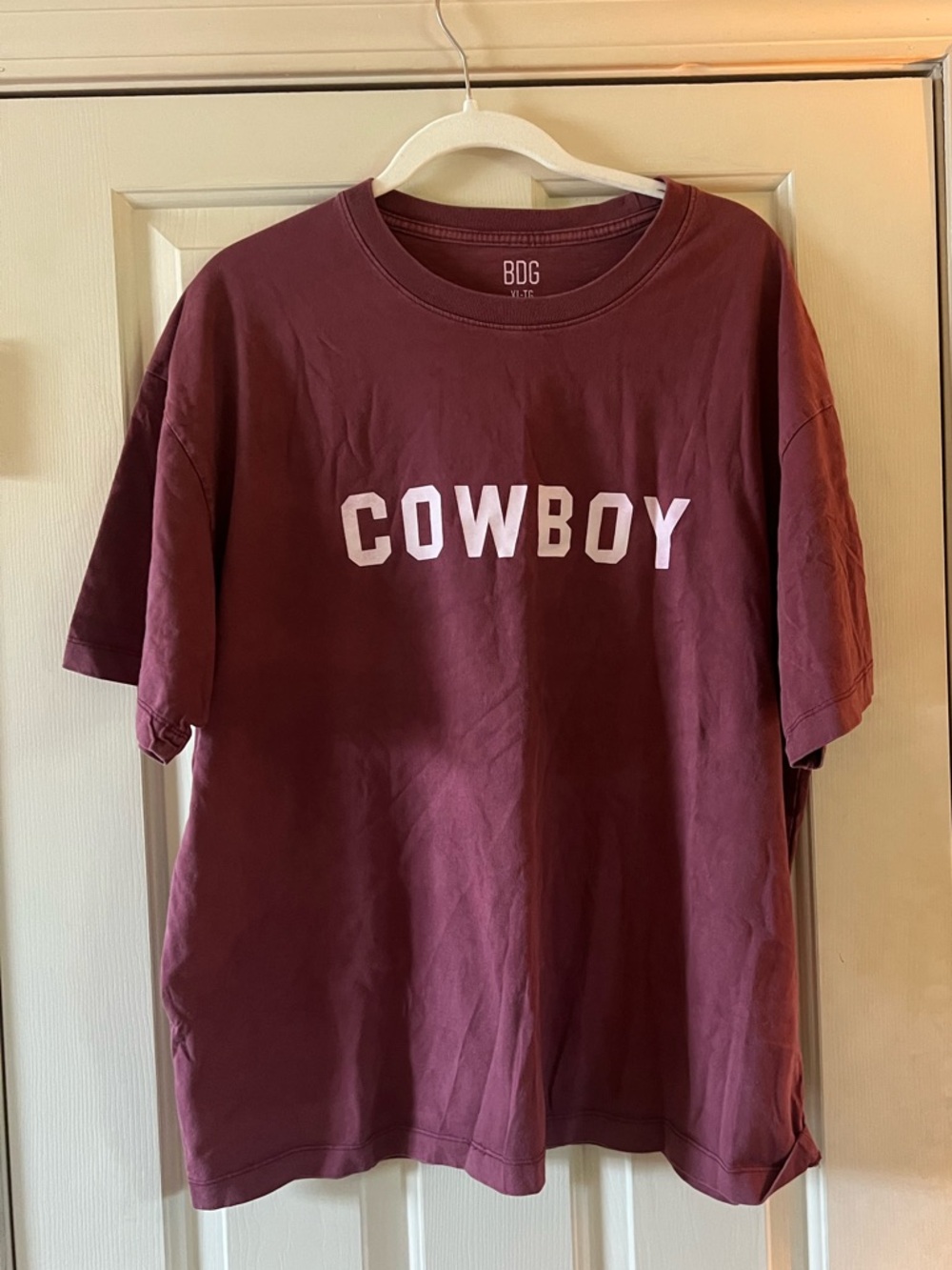 BDG Burgundy 'Cowboy' Graphic Tee